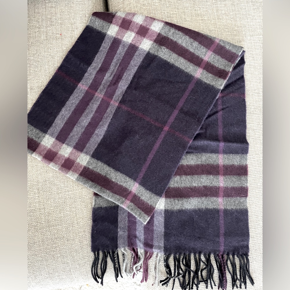 Burberry Check Cashmere Scarf